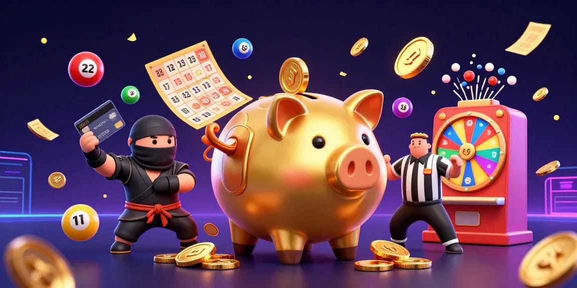 Engage with Debet's thrilling lottery experience featuring dynamic characters and vibrant game elements.
